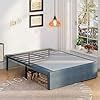 Amazon Upcanso Inch Bed Frame Queen Size With Fabric Cover