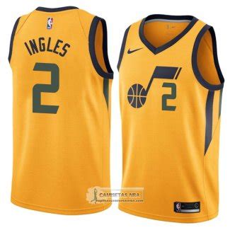 Camisetas NBA Utah Jazz Joe Ingles Statement 2018 Amarillo Replicas