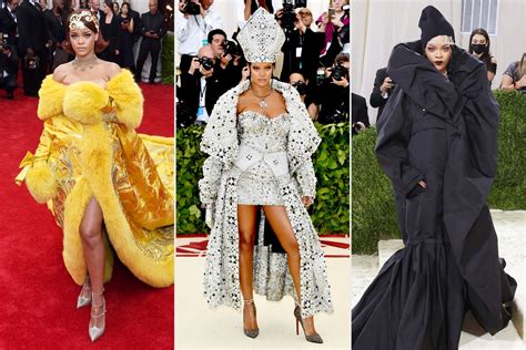 All Of Rihanna S Met Gala Dresses Photos