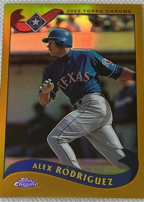 Alex Rodriguez Topps Chrome Gold Refractor Price Guide Sports