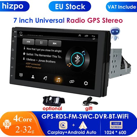 2GB 32GB Carplay 7 Cali 1 Din Android Radio Samochodowe GPS