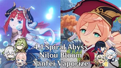 Spiral Abyss Nilou Bloom X Yanfei Vaporize Youtube