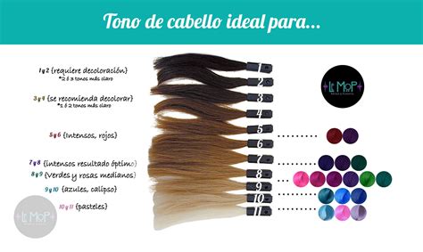 nivel de decoloracion para tintes fantasia Decoloración de cabello