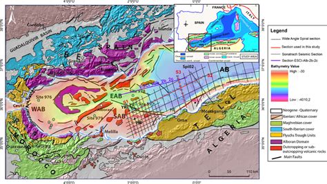 Geological Map Of The Alboran Sea And Major Tectonic Features Of The