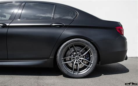 Matte Black BMW F10 M5 Gets Vorsteiner Flow Forged Wheels