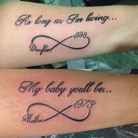 Mother Son Infinity Tattoos