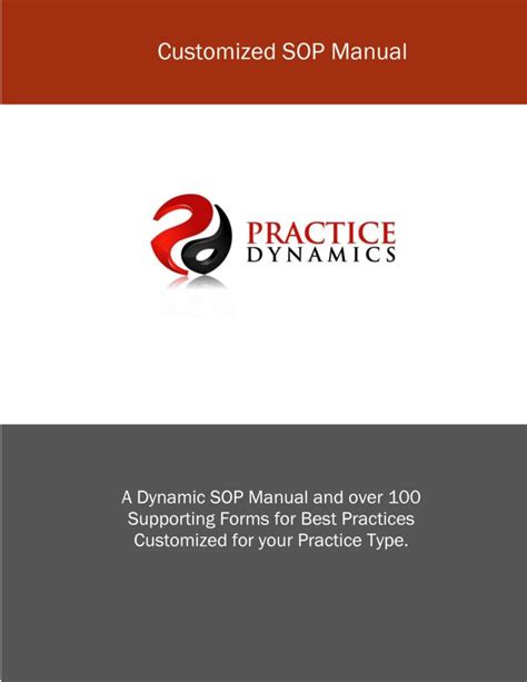 Standard Operating Procedures Manual Practice Dynamics