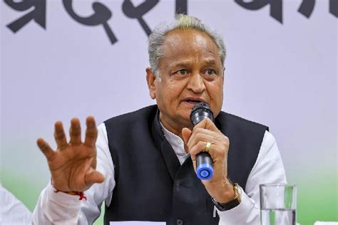 Ashok Gehlot Rajasthan Cm Ashok Gehlot Calls Out Bjp S Provocative