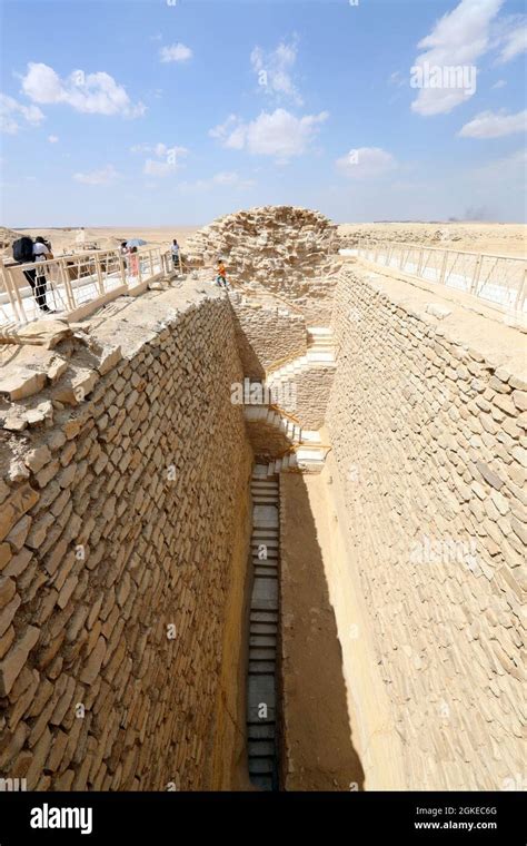 Saqqara Egypt 14th Sep 2021 Photo Shows The Ramp Leading To The