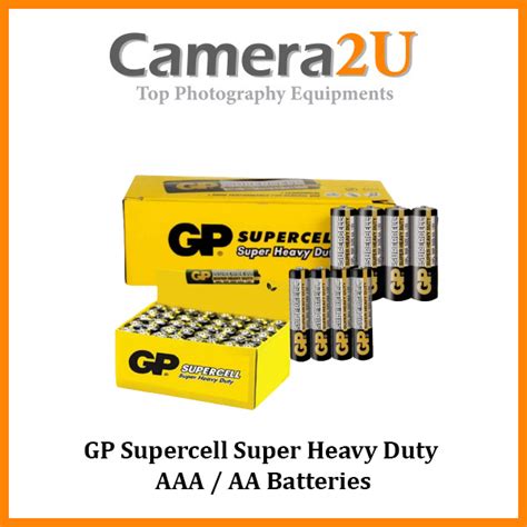 GP Supercell Super Heavy Duty AAA AA Batteries Camera2u Malaysia