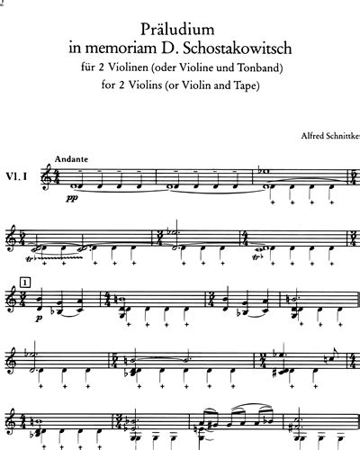 Prelude In Memoriam Dmitri Shostakovich Moz Art Sheet Music By Alfred