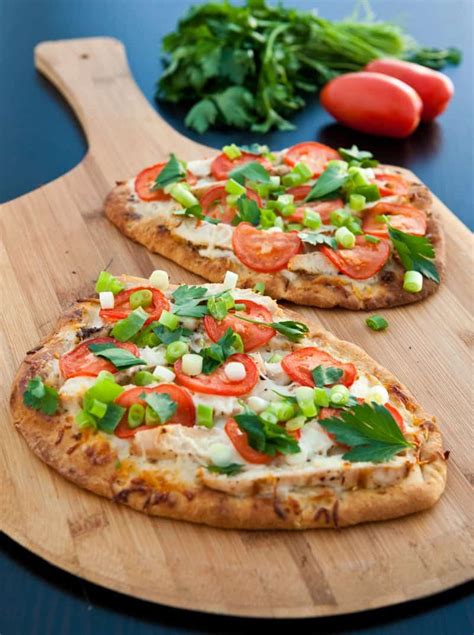 Eclectic Recipes Chicken Ranch Naan Pizzas Eclectic Recipes