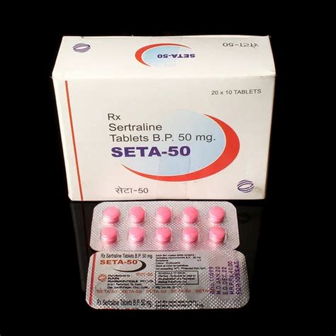 Seta Sertraline B P Mg Tablets Prescription Treatment Major