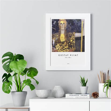 Gustav Klimt Pallas Athena Framed Print Murellos