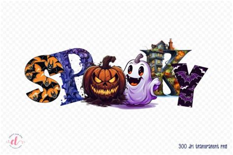 Spooky PNG Halloween Sublimation Design Graphic By CraftlabSVG