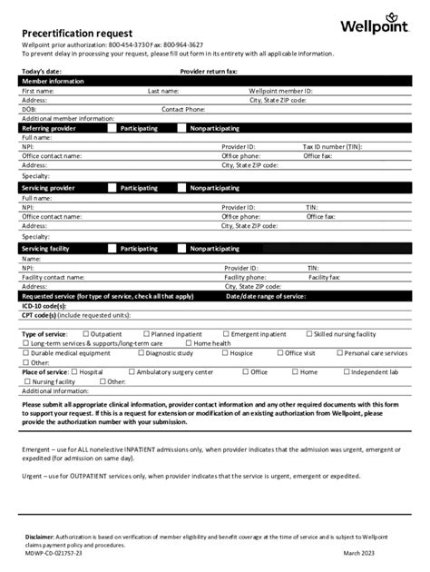 Fillable Online Precertification Form Fill Online Printable Fillable Blank Fax Email