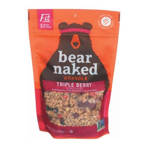 Bear Naked Cereal Granola All Natural Fit Triple Berry 12oz 6ct 6 Ct