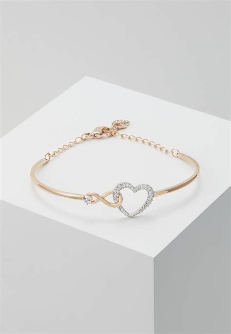 Swarovski Hyperbola Bangle Infinity And Heart Armbånd Rose Gold