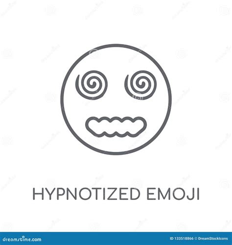 Linear Hypnotized Emoji Icon From Emoji Outline Collection Thin Line