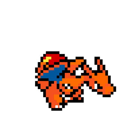 Pokemon Fusion Sprite Charizard Piskel Hd Wallpapers Posted By John