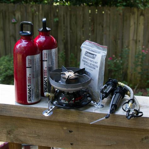 Coleman Peak 1 Apex Camp Stove Model 450a700 With 2 Fuel Bottles And 2 Pums 3888356543