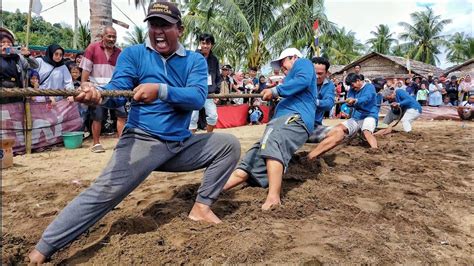 Seru Lomba Tarik Tambang 17 Agustusan Di Pantai Gosong Antar Desa