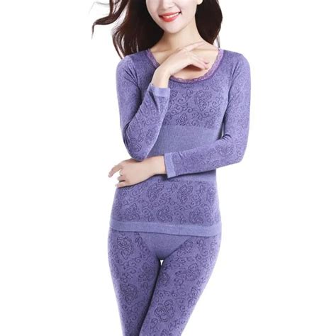 Sexy Ladies Thermal Underwears Seamless Antibacterial Warm Long Johns Women Body Shaped