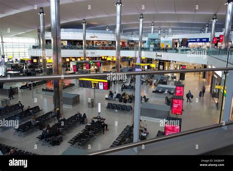 Passengers or people waiting in the departure lounge at Terminal 2, the ...