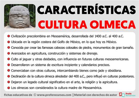 Características De La Cultura Olmeca