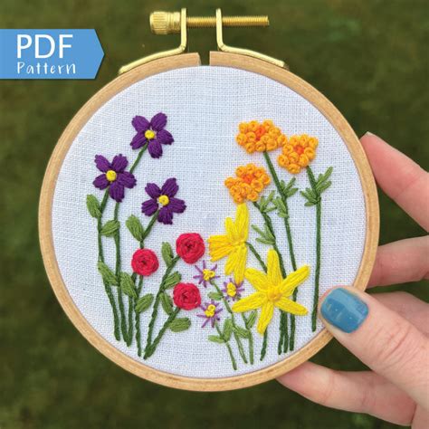 Easy Flower Embroidery Designs