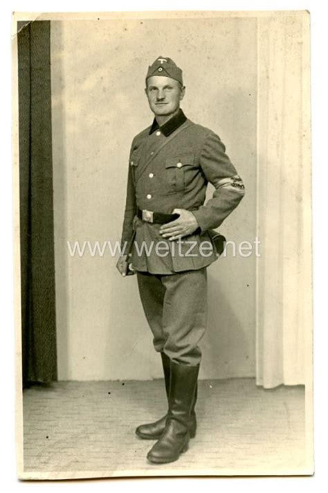 Luftwaffe Foto Soldat Mit Armbinde Deutsche Wehrmacht