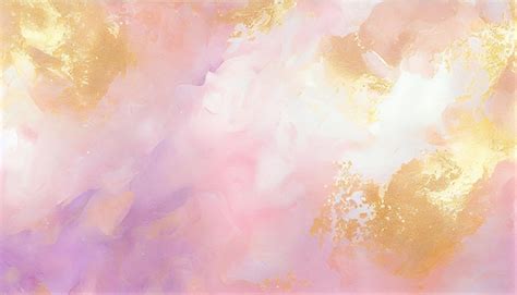 Premium Photo Painting Of A Pink And Gold Abstract Painting With A White Border Generative Ai