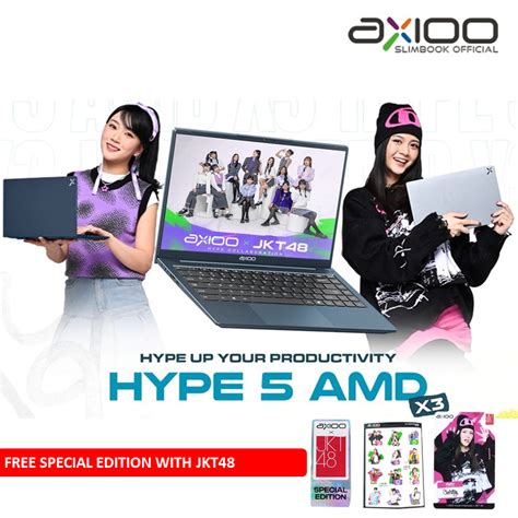 Jual LAPTOP AXIOO HYPE 5 AMD X3 RYZEN 5 3500U 8GB 256GB WINDOWS 11