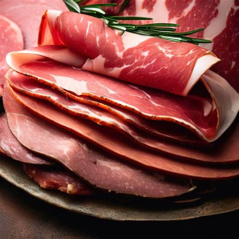 Premium AI Image Italian Slices Of Coppa Capocollo Capicollo Bresaola