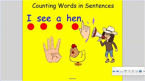 Counting Words In Sentences 6e Kindergarten Rocks Mrs Horvath Youtube