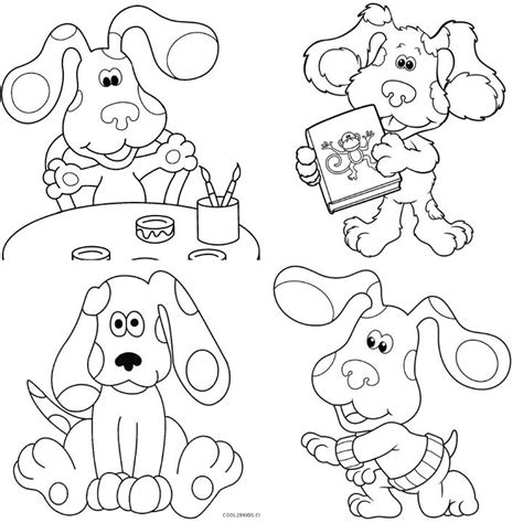 Pail Coloring Pages Free Blue S Clues Coloring Pages Printables