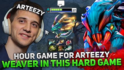 Hour Game For Arteezy On Weaver In This Hard Game Youtube