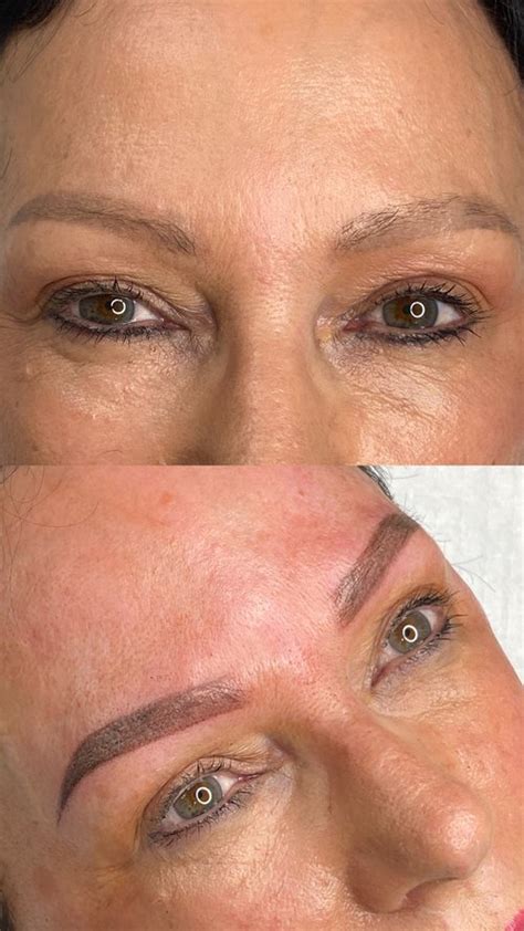 Brow Tattoos Before After I Flourish Beauty Co Beauty Services