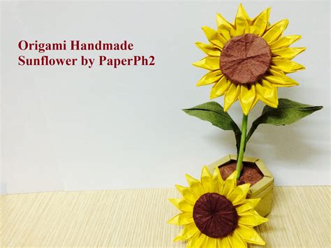 Papel Origami Girasol A Guide To Creating Vibrant Sunflower Paper Art Easy Origami Tutorial