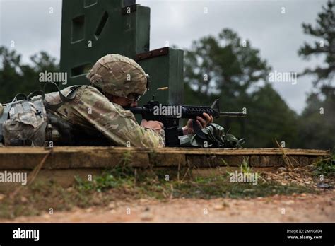 A Soldier From Squad 11 Representing The U S Army Materiel Command