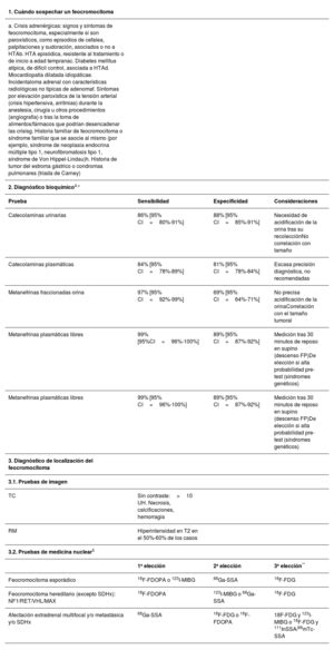 Protocolo Diagn Stico Ante La Sospecha De Feocromocitoma Medicine
