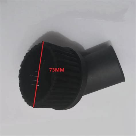 Industrial Vacuum Cleaner Parts Black Round Brush Inner Diameter 44mm