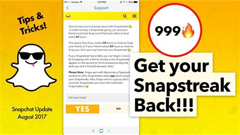 How To Get A Snapchat Streak Back Snapstreaks YouTube