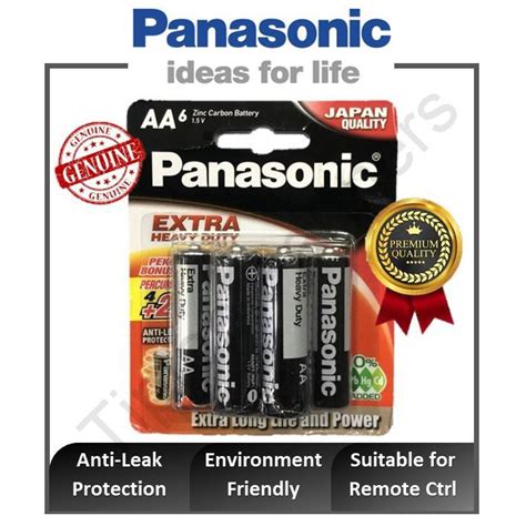 Panasonic Manganese Aa Aaa Battery Extra Heavy Duty Pcs Pack