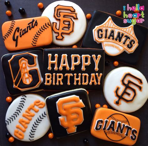 A San Francisco Giants Set For Superfan Birthday Giant Birthday Cake