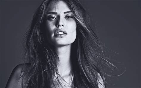 Download Wallpapers Bianca Balti Monochrome Italian Models 2019