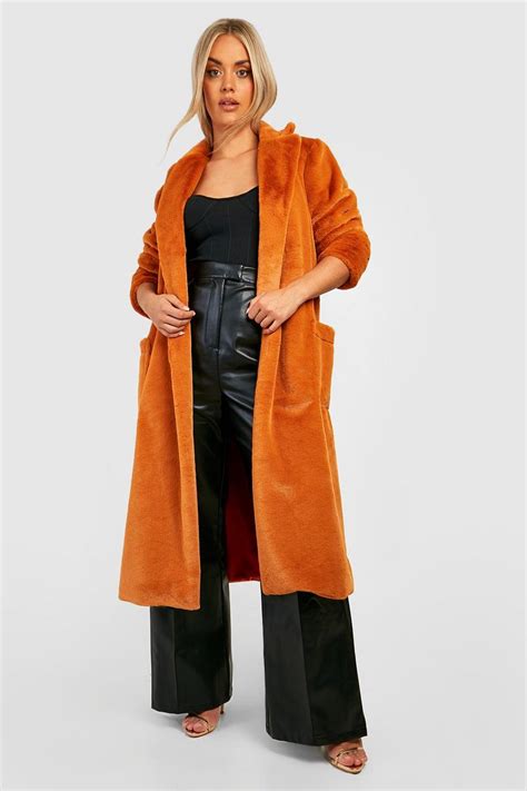 Plus Premium Longline Faux Fur Coat Boohoo