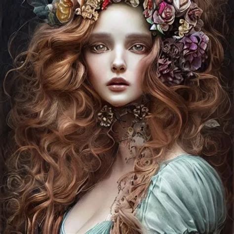 Breathtaking Baroque Long Haired Beauty Painted By OpenArt