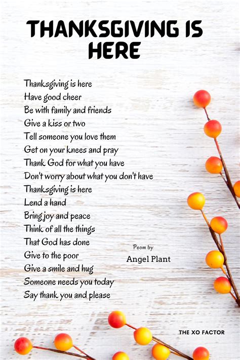 20 Thanksgiving Poems Celebrating Gratitude And Togetherness The Xo Factor