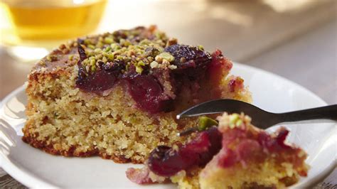 Cherry Pistachio And Coconut Cake Recipe Epicurious